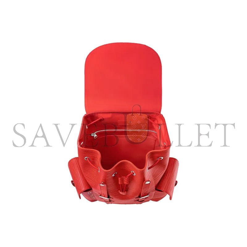 LOUIS VUITTON CHRISTOPHER MM VERMILLION RED M23764 (44*38*21cm)